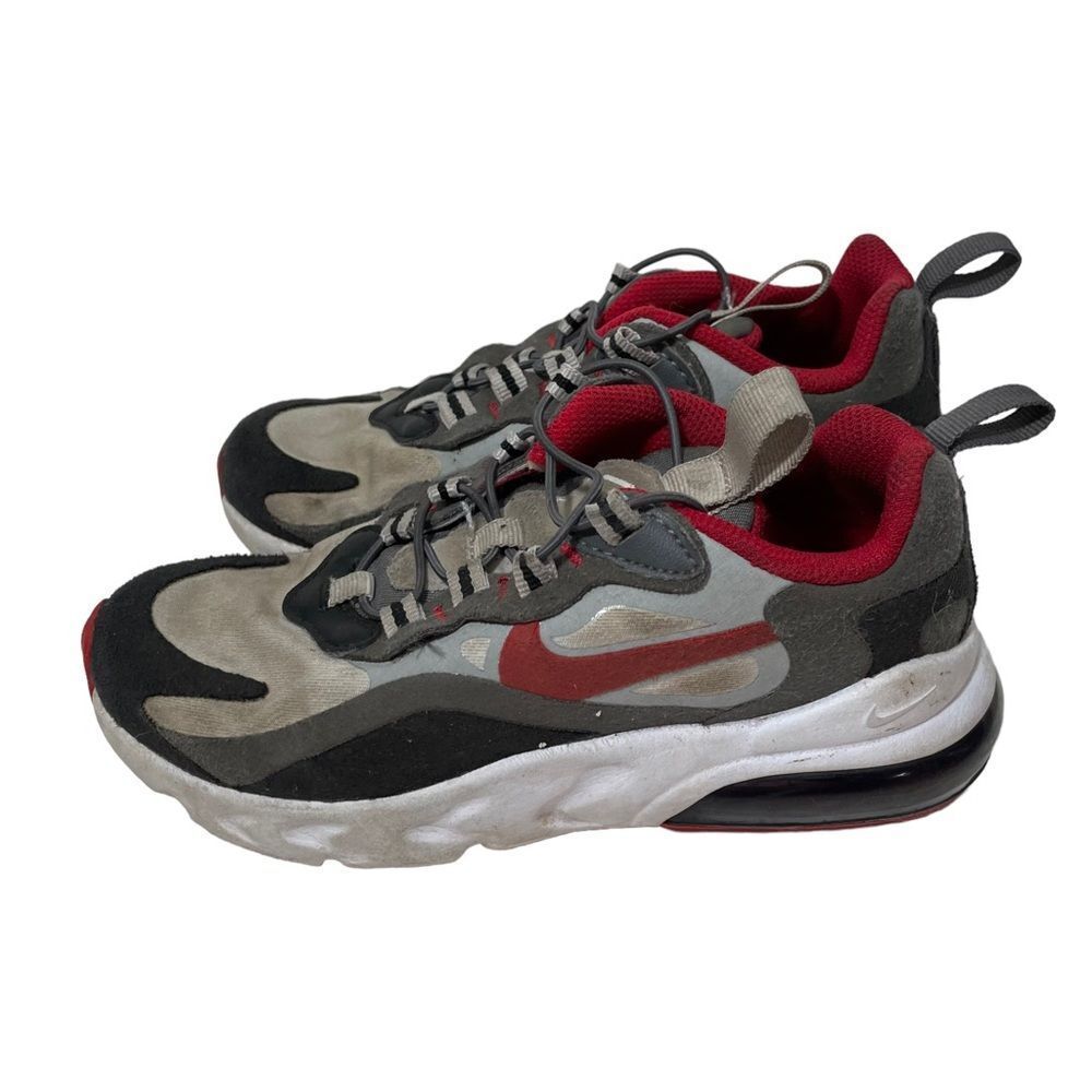 Nike Grey & Red Athletic Shoes
